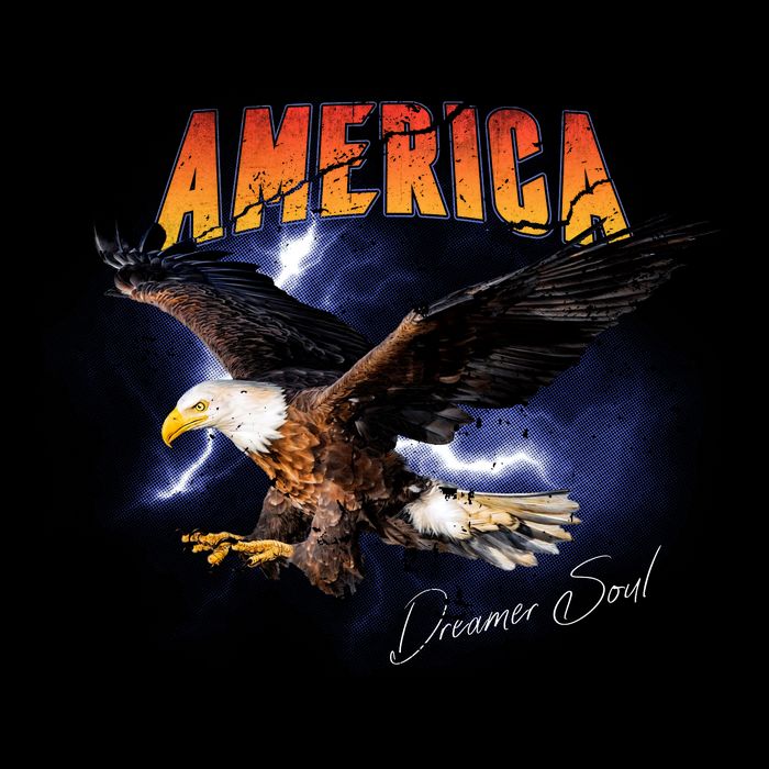 American Dreamer Bald Eagle In Action Wool Snapback Cap