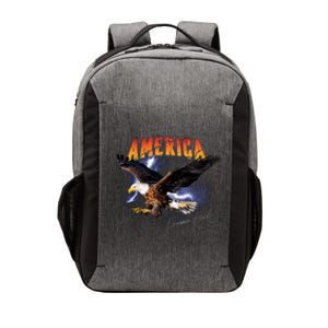 American Dreamer Bald Eagle In Action Vector Backpack