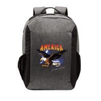 American Dreamer Bald Eagle In Action Vector Backpack
