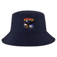 American Dreamer Bald Eagle In Action Cool Comfort Performance Bucket Hat