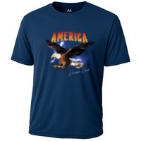American Dreamer Bald Eagle In Action Performance Shirt