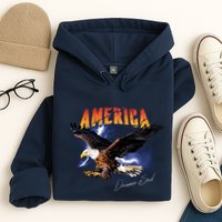 American Dreamer Bald Eagle In Action Hoodie