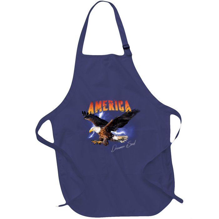 American Dreamer Bald Eagle In Action Apron