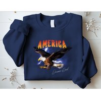 American Dreamer Bald Eagle In Action Sweatshirt