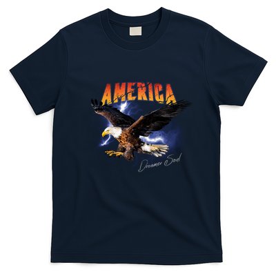 American Dreamer Bald Eagle In Action T-Shirt