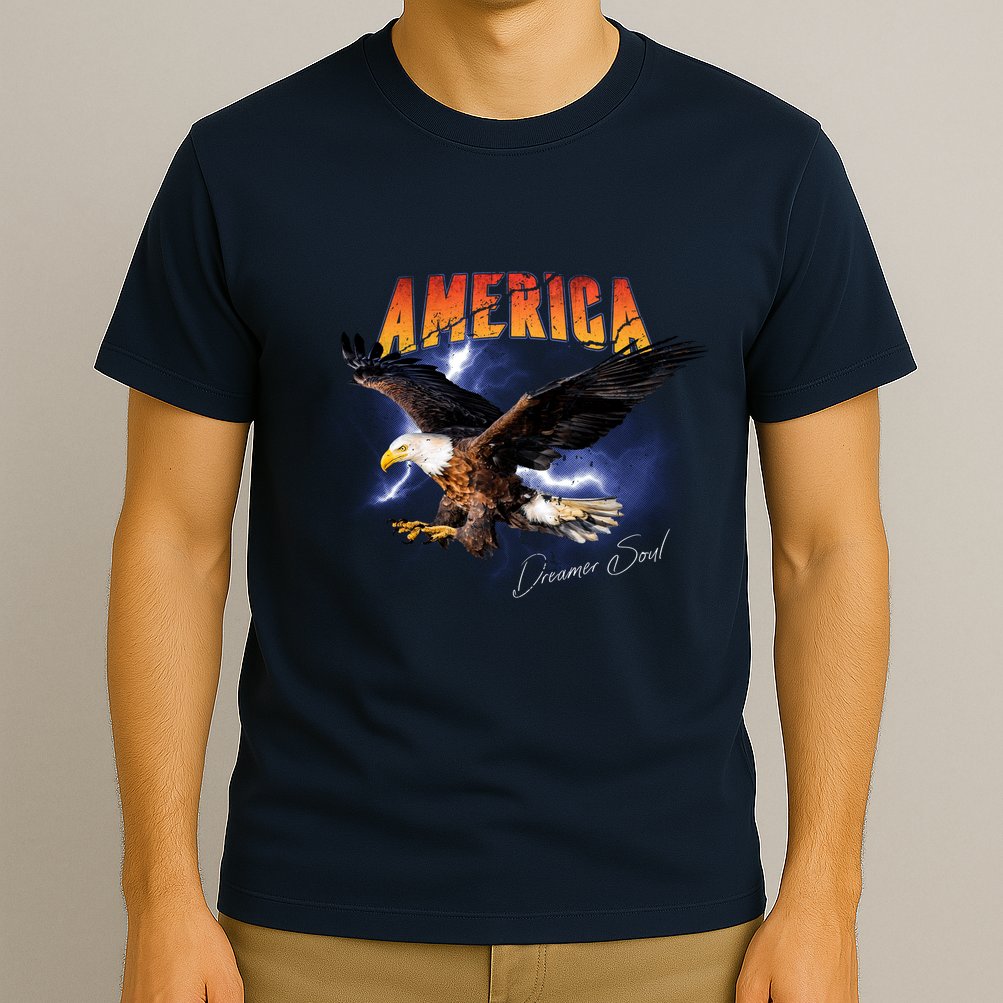 American Dreamer Bald Eagle In Action T-Shirt