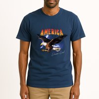 American Dreamer Bald Eagle In Action Tall T-Shirt