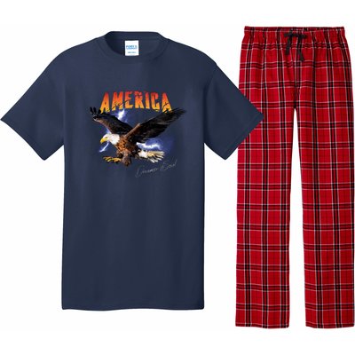 American Dreamer Bald Eagle In Action Pajama Set