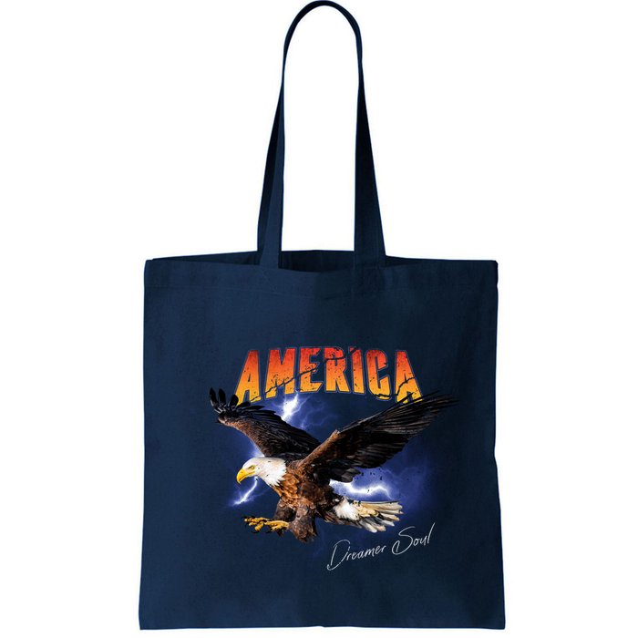 American Dreamer Bald Eagle In Action Bag