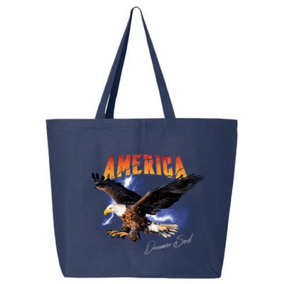 American Dreamer Bald Eagle In Action 25L Jumbo Tote