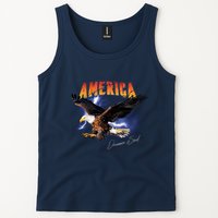 American Dreamer Bald Eagle In Action Tank Top