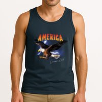 American Dreamer Bald Eagle In Action Tank Top