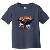 American Dreamer Bald Eagle In Action Toddler T-Shirt