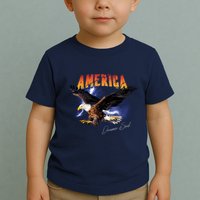 American Dreamer Bald Eagle In Action Toddler T-Shirt