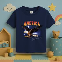 American Dreamer Bald Eagle In Action Toddler T-Shirt