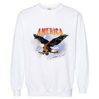 American Dreamer Bald Eagle In Action Garment-Dyed Sweatshirt