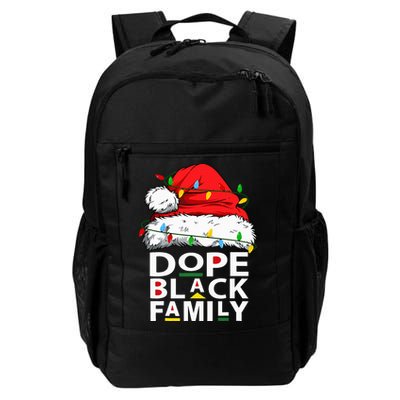 African Dope Black Family Afro Team Santa Matching Christmas Backpack