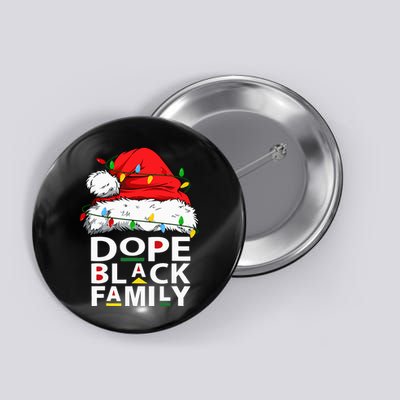 African Dope Black Family Afro Team Santa Matching Christmas Button