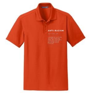 AntiRacism Definition || BLM, Civil Rights, Equality Tank Top Dry Zone Grid Polo