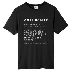 AntiRacism Definition || BLM, Civil Rights, Equality Tank Top Tall Fusion ChromaSoft Performance T-Shirt