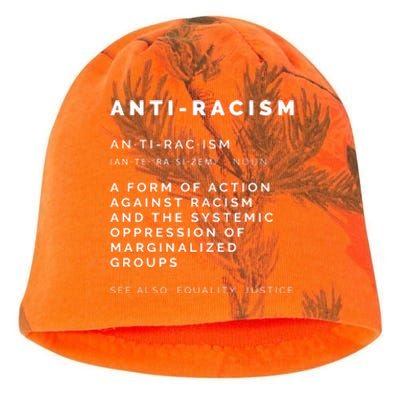 AntiRacism Definition || BLM, Civil Rights, Equality Tank Top Kati - Camo Knit Beanie