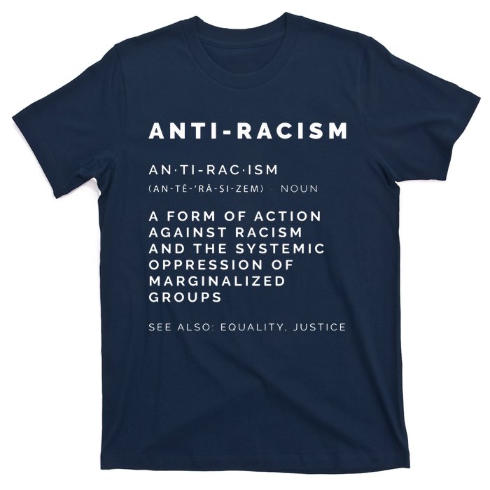 AntiRacism Definition || BLM, Civil Rights, Equality Tank Top T-Shirt