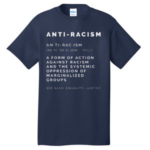 AntiRacism Definition || BLM, Civil Rights, Equality Tank Top Tall T-Shirt