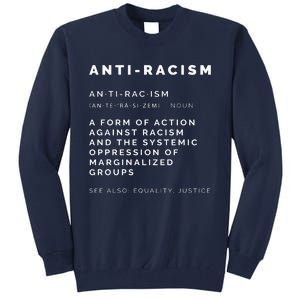 AntiRacism Definition || BLM, Civil Rights, Equality Tank Top Tall Sweatshirt