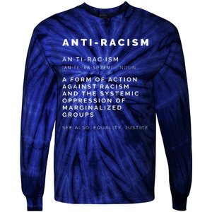 AntiRacism Definition || BLM, Civil Rights, Equality Tank Top Tie-Dye Long Sleeve Shirt