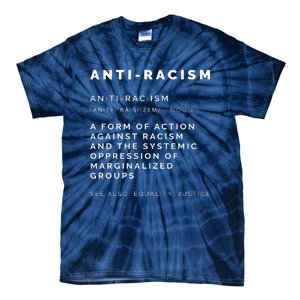 AntiRacism Definition || BLM, Civil Rights, Equality Tank Top Tie-Dye T-Shirt