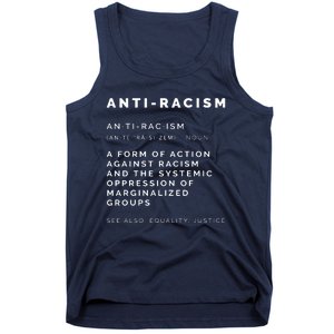 AntiRacism Definition || BLM, Civil Rights, Equality Tank Top Tank Top