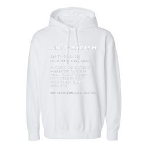 AntiRacism Definition || BLM, Civil Rights, Equality Tank Top Garment-Dyed Fleece Hoodie