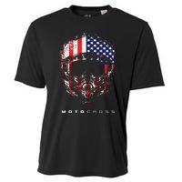 American Dirt Bike Motocross Apparel Motocross Dirt Bike Cooling Performance Crew T-Shirt