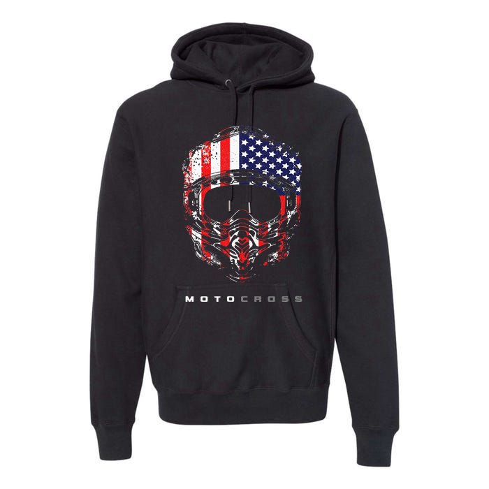 American Dirt Bike Motocross Apparel Motocross Dirt Bike Premium Hoodie