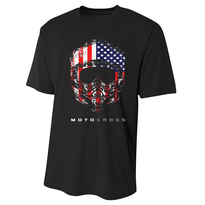 American Dirt Bike Motocross Apparel Motocross Dirt Bike Performance Sprint T-Shirt