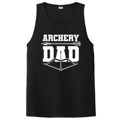 Archery Dad Bow And Arrow Father's Day Archer Great Gift PosiCharge Competitor Tank