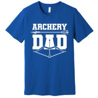 Archery Dad Bow And Arrow Father's Day Archer Great Gift Premium T-Shirt