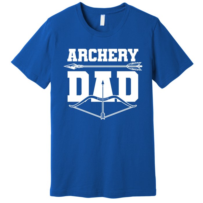 Archery Dad Bow And Arrow Father's Day Archer Great Gift Premium T-Shirt