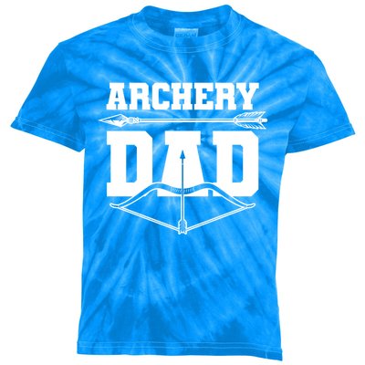 Archery Dad Bow And Arrow Father's Day Archer Great Gift Kids Tie-Dye T-Shirt