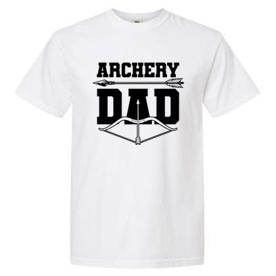 Archery Dad Bow And Arrow Father's Day Archer Great Gift Garment-Dyed Heavyweight T-Shirt