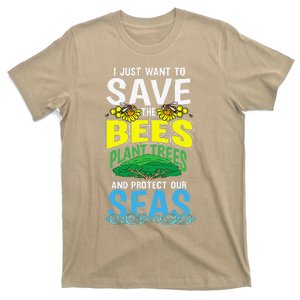 Arbor Deforestation Bees Earth Day Women Gifts T-Shirt