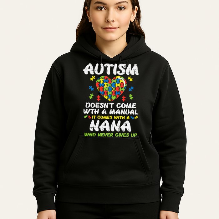 Autism Doesnt Come With Manual Nana Awareness Grandma Hoodie