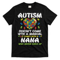 Autism Doesnt Come With Manual Nana Awareness Grandma T-Shirt