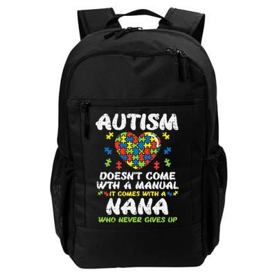 Autism Doesnt Come With Manual Nana Awareness Grandma Backpack