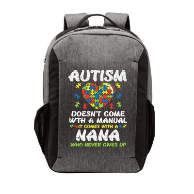 Autism Doesnt Come With Manual Nana Awareness Grandma Vector Backpack