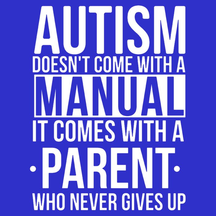 Autism Doesnt Come With A Manual It Comes With A Parent Who Never Gives Up Full-Length Apron With Pockets