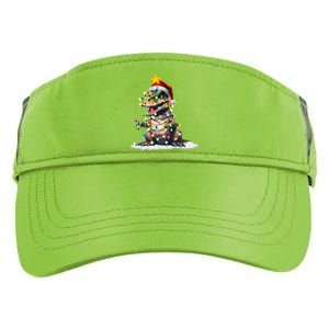 Awesome Dinosaur Christmas Trex Tree Sweater Xmas Lights Gift Adult Drive Performance Visor