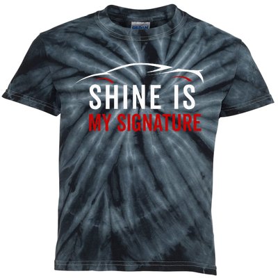 Auto Detailer Car Detailing Car Washer Kids Tie-Dye T-Shirt