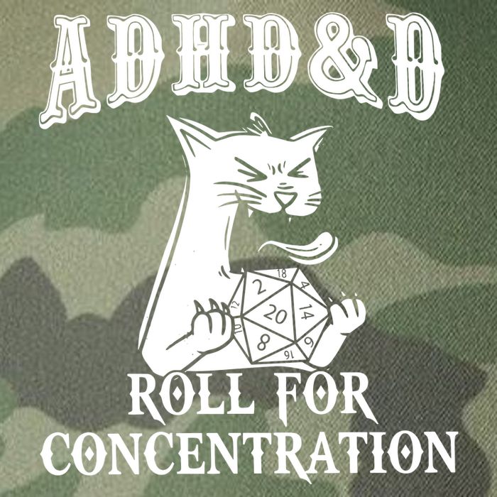 Adhd Dnd Cat Legacy Tie Dye Trucker Hat