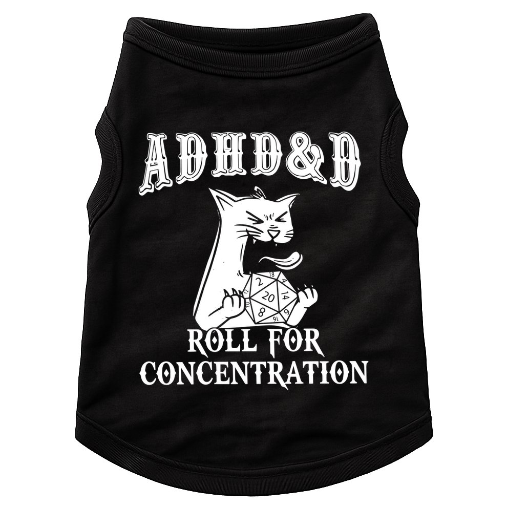 Adhd Dnd Cat Doggie Tank